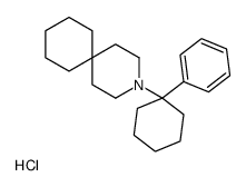 3-(1-phenylcyclohexyl)-3-azoniaspiro[5.5]undecane,chloride结构式