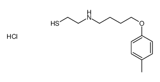 2-[4-(4-methylphenoxy)butylamino]ethanethiol,hydrochloride Structure