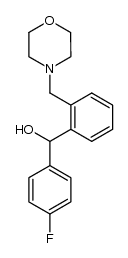 (4-fluoro-phenyl)-(2-morpholin-4-ylmethyl-phenyl)-methanol结构式