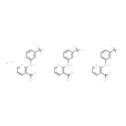 aluminium tris[2-[[3-(trifluoromethyl)phenyl]amino]nicotinate] Structure