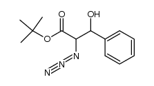 tert-butyl 2-azido-3-hydroxy-3-phenylpropionate结构式