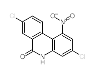 6(5H)-Phenanthridinone,3,8-dichloro-1-nitro- Structure