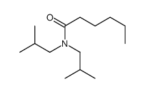 N,N-bis(2-methylpropyl)hexanamide结构式