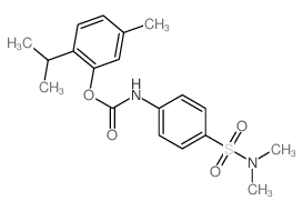 Carbanilic acid,p-(dimethylsulfamoyl)-, thymyl ester (8CI)结构式