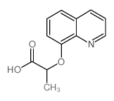 2-(QUINOLIN-8-YLOXY)-PROPIONIC ACID结构式