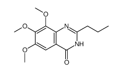 4(1H)-Quinazolinone,6,7,8-trimethoxy-2-propyl- (9CI)结构式