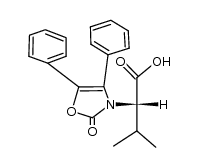 (S)-3-methyl-2-(2-oxo-4,5-diphenyl-oxazol-3-yl)-butyric acid Structure