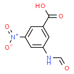 Benzoic acid, 3-(formylamino)-5-nitro- (9CI)结构式