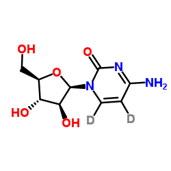 4-Amino-1-(β-D-arabinofuranosyl)-2(1H)-(2H2)pyrimidinone结构式