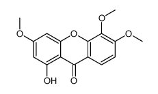 1-Hydroxy-3,5,6-trimethoxy-9H-xanthene-9-one结构式