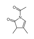 1-acetyl-3,4-dimethyl-3H-pyrrol-2-one Structure