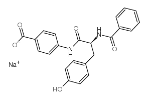 Bz-Tyr-4-Abz-OH · sodium salt结构式