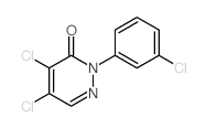 4,5-dichloro-2-(3-chlorophenyl)pyridazin-3-one Structure