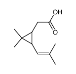 2,2-Dimethyl-3-(2-methyl-1-propenyl)cyclopropaneacetic acid Structure