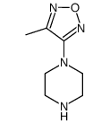 3-methyl-4-(piperazin-1-yl)furazan结构式