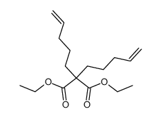 2,2-di-(4-pentenyl)-malonic acid diethyl ester结构式