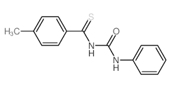 Benzenecarbothioamide,4-methyl-N-[(phenylamino)carbonyl]- structure