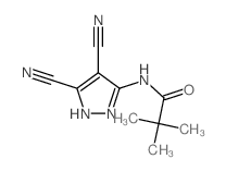 Propanamide,N-(4,5-dicyano-1H-pyrazol-3-yl)-2,2-dimethyl-结构式