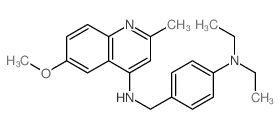 4-Quinolinamine,N-[[4-(diethylamino)phenyl]methyl]-6-methoxy-2-methyl- Structure