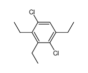 1,4-dichloro-2,3,5-triethylbenzene结构式