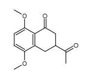 2-acetyl-5,8-dimethoxy-1,2,3,4-tetrahydronaphthalene-4-one Structure