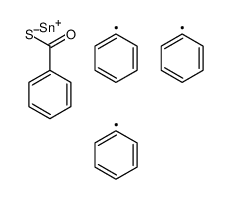 S-triphenylstannyl benzenecarbothioate Structure