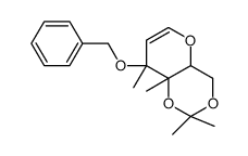 (2ξ)-2,6-Anhydro-4-O-benzyl-5-deoxy-1,3-O-isopropylidene-3,4-di-C -methyl-D-threo-hex-5-enitol Structure