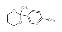 2-methyl-2-(4-methylphenyl)-1,3-dioxane结构式