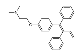 (Z)-2-(4-(1,2-diphenylbuta-1,3-dien-1-yl)phenoxy)-N,N-dimethylethanamine结构式