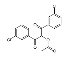 [1,3-bis(3-chlorophenyl)-1,3-dioxopropan-2-yl] acetate结构式