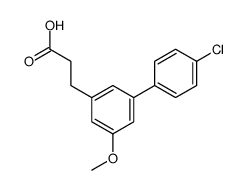 4'-Chloro-5-methoxy-3-biphenylpropionic acid Structure