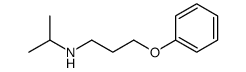 3-phenoxy-N-propan-2-ylpropan-1-amine结构式