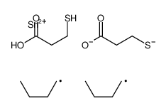 3-[dibutyl(2-carboxyethylsulfanyl)stannyl]sulfanylpropanoic acid Structure