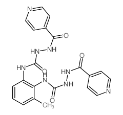 Semicarbazide,4,4'-(3-methyl-o-phenylene)bis[1-isonicotinoyl- (8CI) Structure