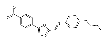 N-(4-butylphenyl)-1-[5-(4-nitrophenyl)furan-2-yl]methanimine Structure