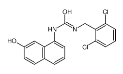 1-[(2,6-dichlorophenyl)methyl]-3-(7-hydroxynaphthalen-1-yl)urea Structure