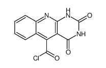 2,4-dioxo-1,2,3,4-tetrahydro-pyrimido[4,5-b]quinoline-5-carbonyl chloride结构式