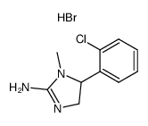 1-methyl-4,5-dihydro-5-(2-chlorophenyl)-2-aminoimidazole, hydrobromide salt Structure