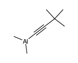 (3,3-dimethylbut-1-ynyl)dimethylaluminium Structure