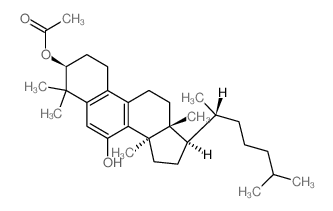 19-Norlanosta-5,7,9-triene-3,7-diol,3-acetate, (3b)-(9CI) Structure