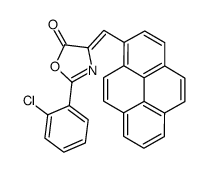 2-(2-chlorophenyl)-4-(pyren-1-ylmethylidene)-1,3-oxazol-5-one Structure