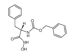 (S)-Nα-(benzyloxycarbonyl)phenylalanine hydroxamic acid结构式