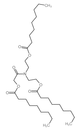 Nonanoic acid,[[[(1-oxononyl)oxy]acetyl]imino]di-2,1-ethanediyl ester (9CI) Structure