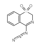 2H-1,3-Benzothiazine,4-azido-, 1,1-dioxide结构式