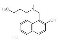 2-Naphthalenol,1-[(butylamino)methyl]-, hydrochloride (1:1)结构式