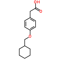 [4-(Cyclohexylmethoxy)phenyl]acetic acid结构式