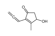 2-Cyclopenten-1-one, 4-hydroxy-3-methyl-2-(1,2-propadienyl)- (9CI) structure