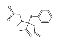 3-allyl-4-methyl-5-nitro-3-phenylthio-2-pentanone Structure