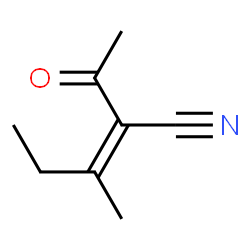 2-Pentenenitrile, 2-acetyl-3-methyl- (9CI) structure