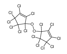 5,5'-peroxybis(1,2,3,3,4,4,5-heptachlorocyclopent-1-ene)结构式